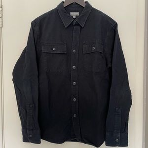 L.L. Bean Chamois Flannel Shirt in Black